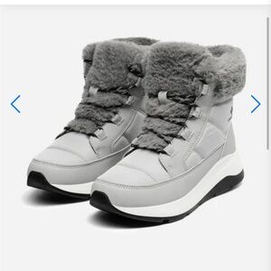 Dream Pairs Faux Fur Winter Ankle Boots | Grey | Size 9 | NEW